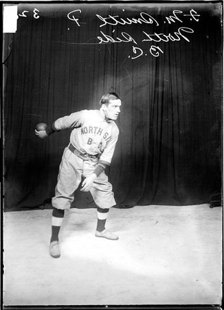 Indoor baseball player, S. M. Smith, North Side B. C. team - Chicago Daily News, Inc.