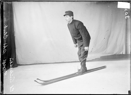 Skier, Ed Andersen, Norge Ski Club - Chicago Daily News, Inc.