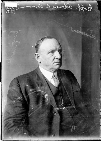 Baseball player, Cap C. Anson sitting in a room - Chicago Daily News, Inc.