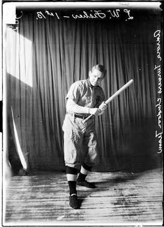 Indoor baseball player, L. W. Fisher, Aurora Turners indoor ball team - Chicago Daily News, Inc.