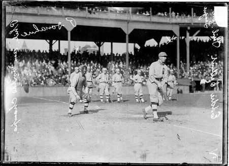 Baseball players, Pat Donahue and Eddie Collins of the Philadelphia Athletics - Chicago Daily News, Inc.