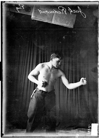 Pugilist, Jack Redmond in a boxing stance - Chicago Daily News, Inc.