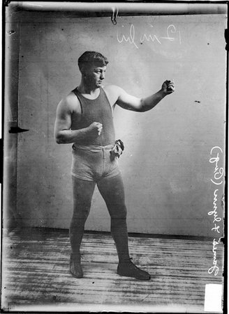 Pugilist, Joe Flynn standing and turned to the right - Chicago Daily News, Inc.