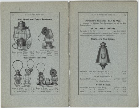 Adams & Westlake Manufacturing Co., headlights price list - A. Plamondon & Co.
