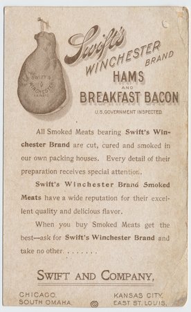 Swift & Co. trade card - unknown
