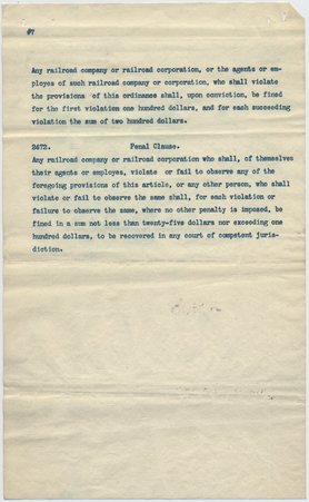 Petition to Illinois Central Railroad, 1891