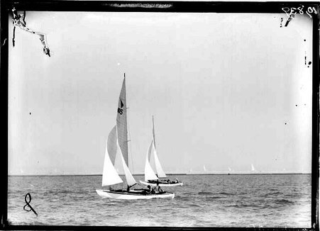 Sailboats on Lake Michigan - Chicago Daily News, Inc.