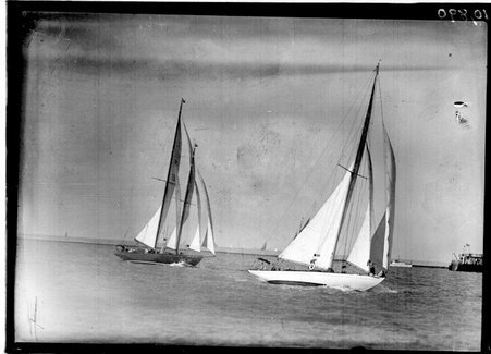 Sailboats on Lake Michigan - Chicago Daily News, Inc.