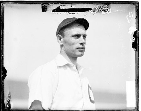 Chicago Cubs baseball player, Jack Taylor, standing outdoors - Chicago Daily News, Inc.