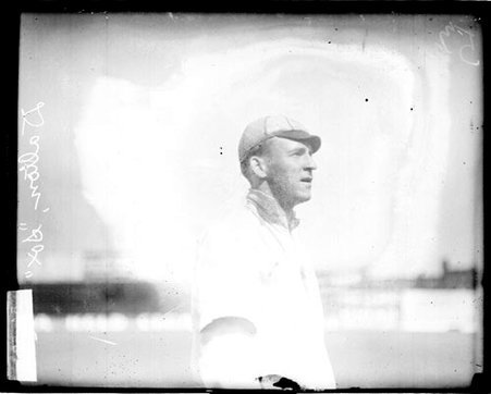 Baseball player Dalton, Chicago White Sox, standing in profile on the field at South Side Park - Chicago Daily News, Inc.