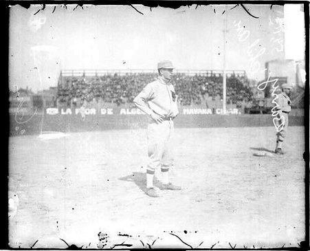Baseball player Jack Barry, Philadelphia, standing at the shortstop position on the field - Chicago Daily News, Inc.