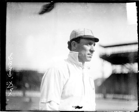 Baseball player Davis, Chicago White Sox, standing on the field at South Side Park - Chicago Daily News, Inc.