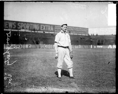 Baseball player Pat Dougherty, Chicago White Sox, standing in the outfield at South Side Park - Chicago Daily News, Inc.
