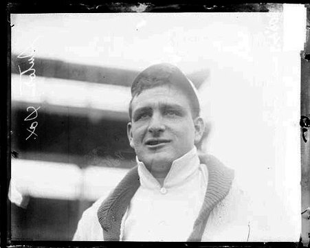Baseball player Harry Sutor, Chicago White Sox, standing on the field at South Side Park - Chicago Daily News, Inc.