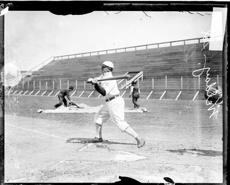 Baseball player Welday, Chicago White Sox, swinging a baseball bat - Chicago Daily News, Inc.