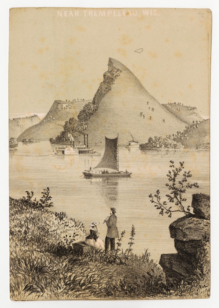 Settlement near Trempeleau, Wisconsin - Whitefield, Edwin, 1816-1892