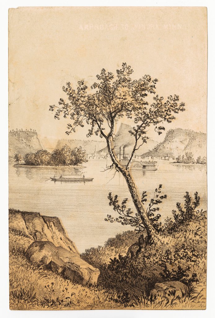 Settlement near Winona, Minnesota - Whitefield, Edwin, 1816-1892