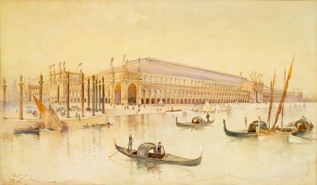 Painting of The Manufactures and Liberal Arts Building, World's Columbian Exposition - Charles Graham
