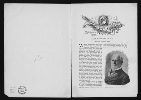 A Glimpse of the Tiffany Exhibit at the World's Columbian Exposition - George Frederic Heydt