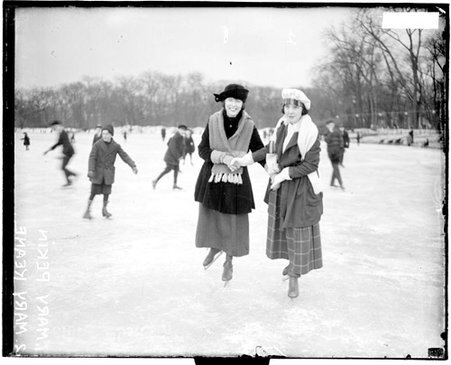 Ice skaters, Mary Pekin and Mary Keane - Chicago Daily News, Inc.