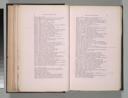 Pages 20-21 of Fergus' 1839 Chicago City Directory - Fergus, Robert, 1815-1897