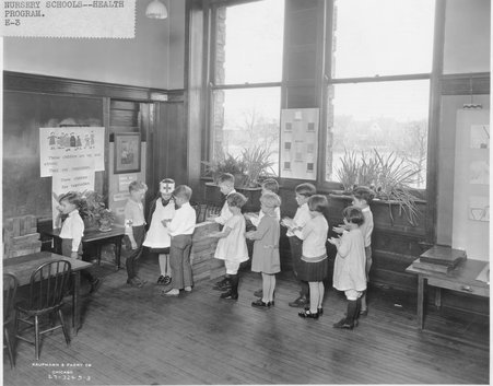 Cleanliness inspection at Parker Practice School - Kaufmann & Fabry Co.