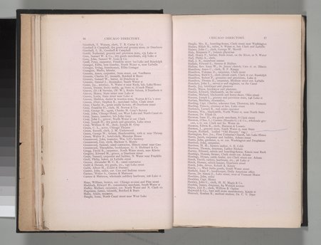 Pages 16-17 of Fergus' 1839 Chicago City Directory - Fergus, Robert, 1815-1897