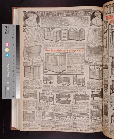 Montgomery Ward & Co. advertisement for beds, cribs, and bassinettes - Montgomery Ward & Co.