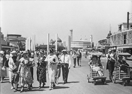 Visitors on the Midway at the Century of Progress International Exposition - Cook, O. L.