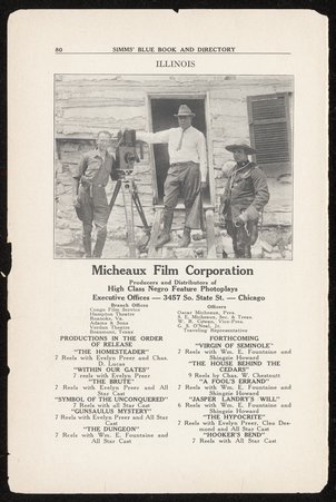 Micheaux Film Corporation advertisement - Simms, J. N.