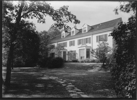 East Elevation of Samuel Marx's Glencoe Residence - Trowbridge, Raymond W., 1886-1936