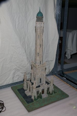 Model of Chicago Water Tower - Petty, Rex
