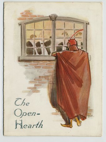 Front cover of menu for The Open-Hearth Banquet for the Illinois Manufacturers' Association