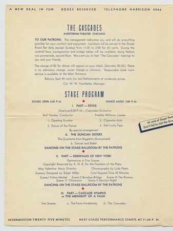 Page 2 of The Cascades menu
