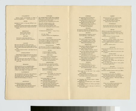 Interior of menu for Aldermanic Club Third Monthly Dinner