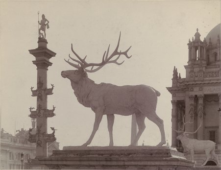 Sculpture of Elk by Alexander Phimister Proctor, World's Columbian Exposition - Copelin