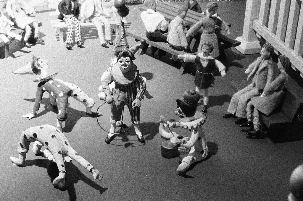 Miniature carousels and carnival rides are on display for a special Christmas exhibit at the Chicago Historical Society - Klep for Chicago Sun-Times