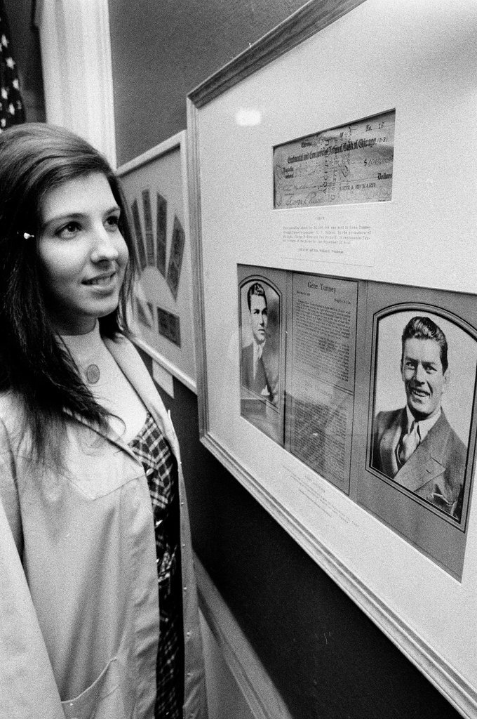 A million dollar check sent to boxer Gene Tunney is on display at the Chicago Historical Society - Bob Langer for Chicago Sun-Times