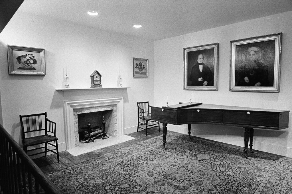 Photos capture pieces of the Chicago Historical Society costume collection and model pioneer cabin - Peters (Clarence or Pete) for Chicago Sun-Times
