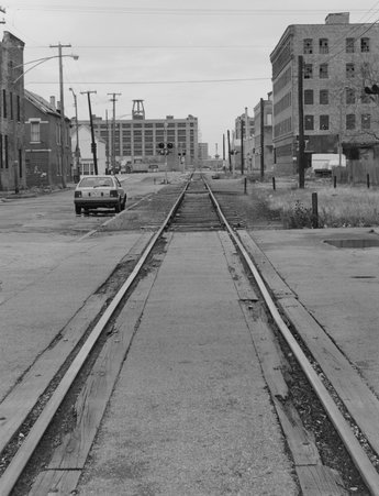Train tracks on South Sangamon Street - Fletcher, John