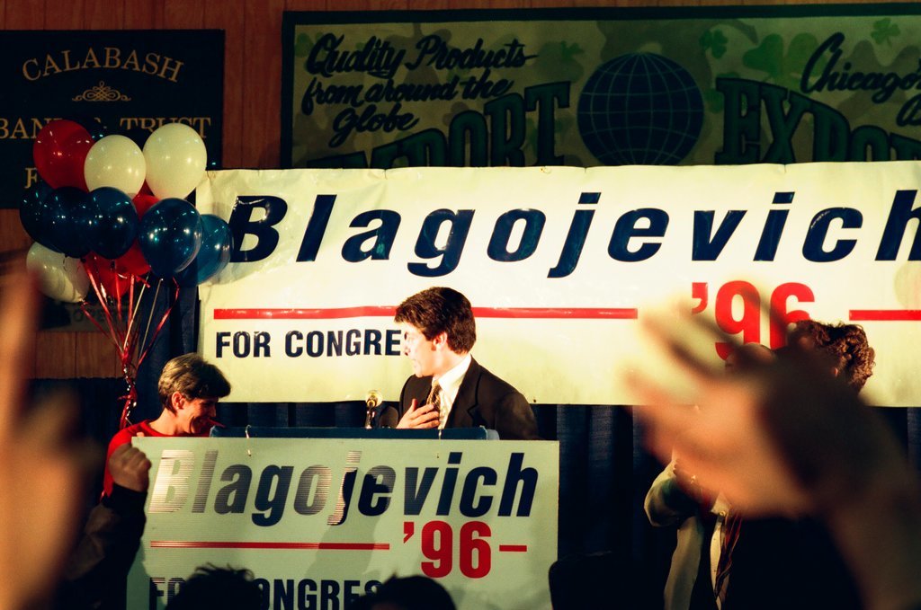 Rod Blagojevich at election night headquarters - Chicago Sun-Times