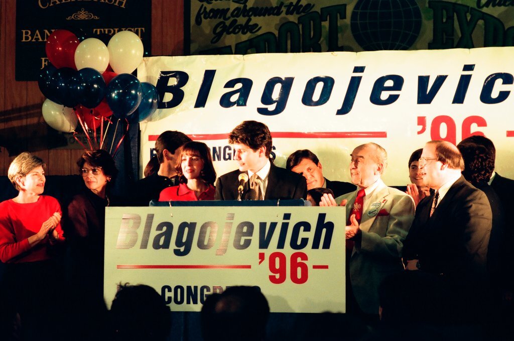 Rod Blagojevich at election night headquarters - Chicago Sun-Times