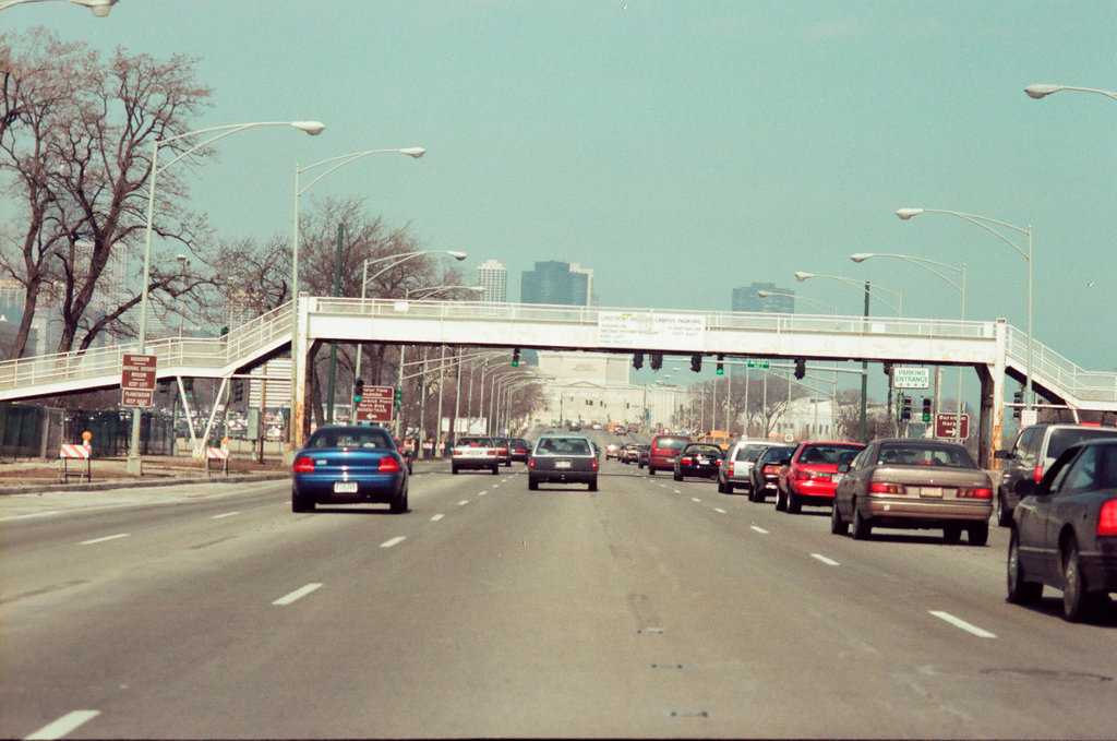 Lake Shore Drive construction - John H. White for Chicago Sun-Times