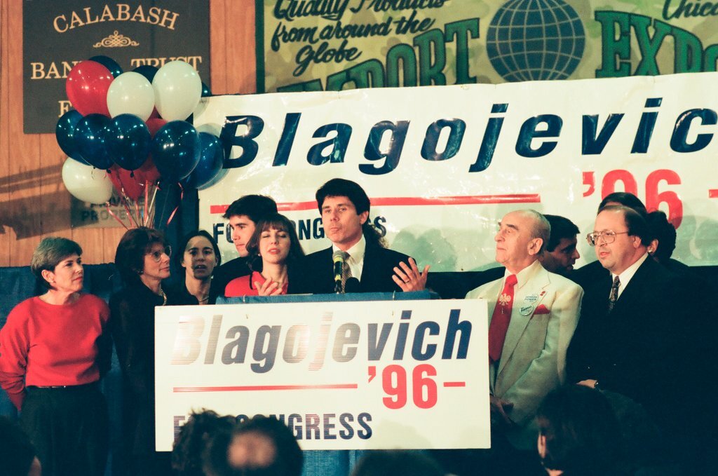 Rod Blagojevich at election night headquarters - Chicago Sun-Times