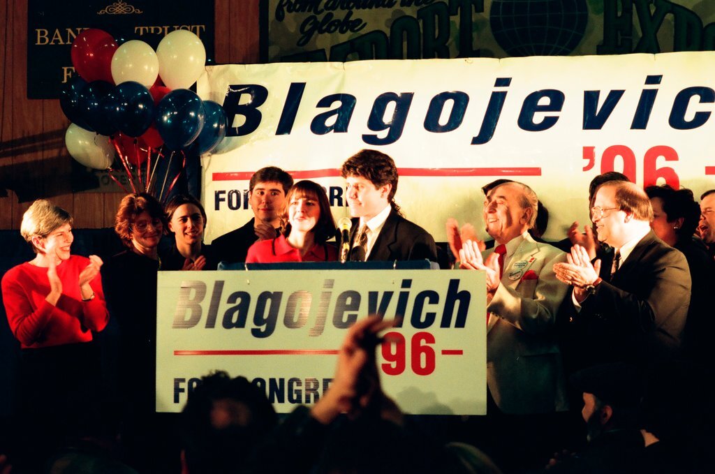 Rod Blagojevich at election night headquarters - Chicago Sun-Times