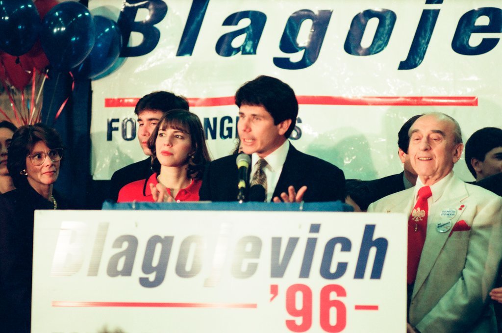 Rod Blagojevich at election night headquarters - Chicago Sun-Times