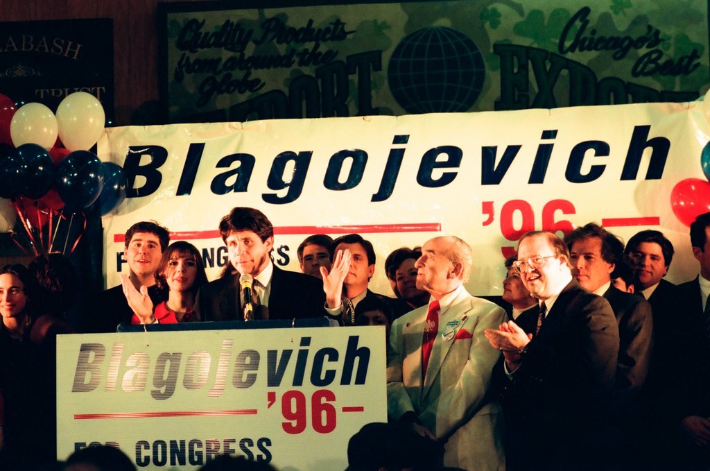 Rod Blagojevich at election night headquarters - Chicago Sun-Times