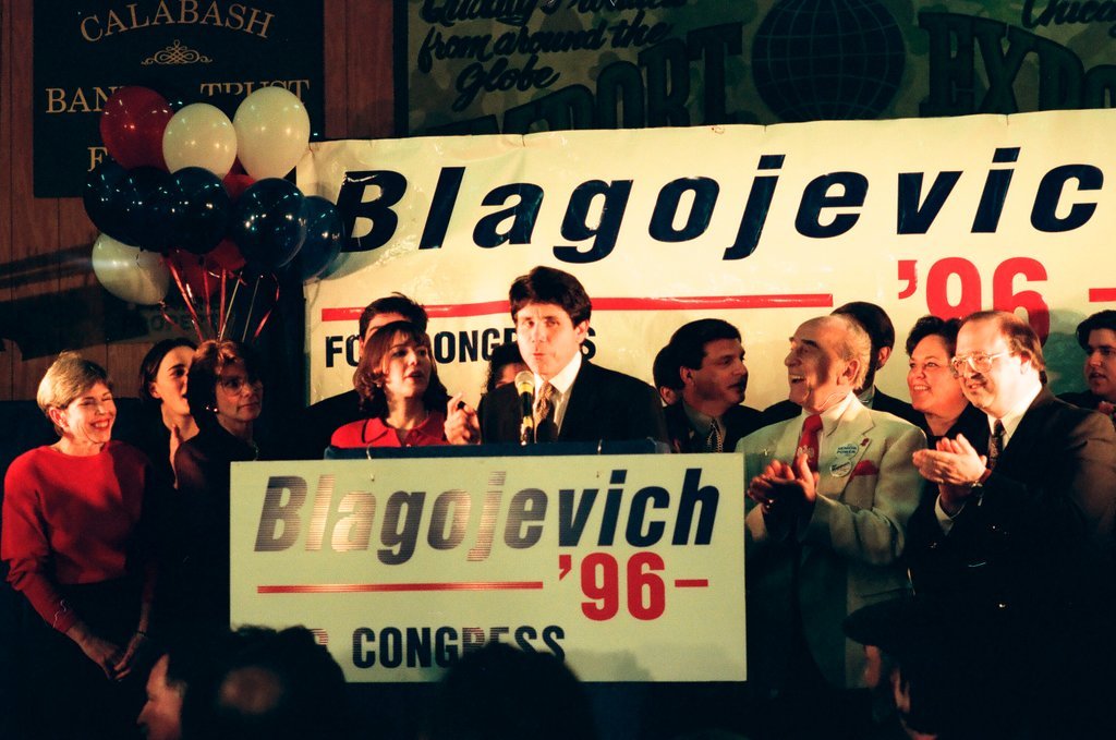 Rod Blagojevich at election night headquarters - Chicago Sun-Times