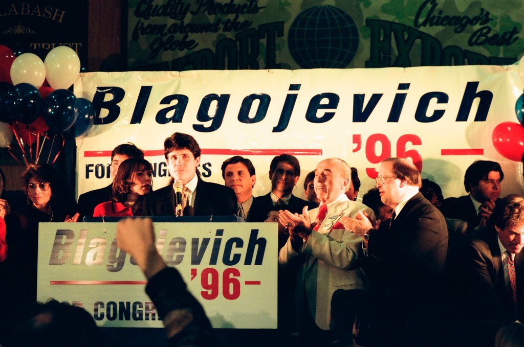 Rod Blagojevich at election night headquarters - Chicago Sun-Times