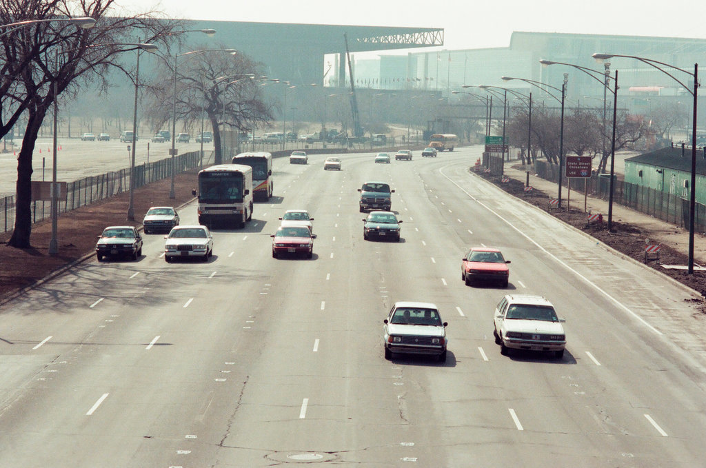 Lake Shore Drive construction - John H. White for Chicago Sun-Times